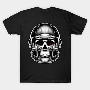 Final Quarter Fiend: Skull in Armor T-Shirt